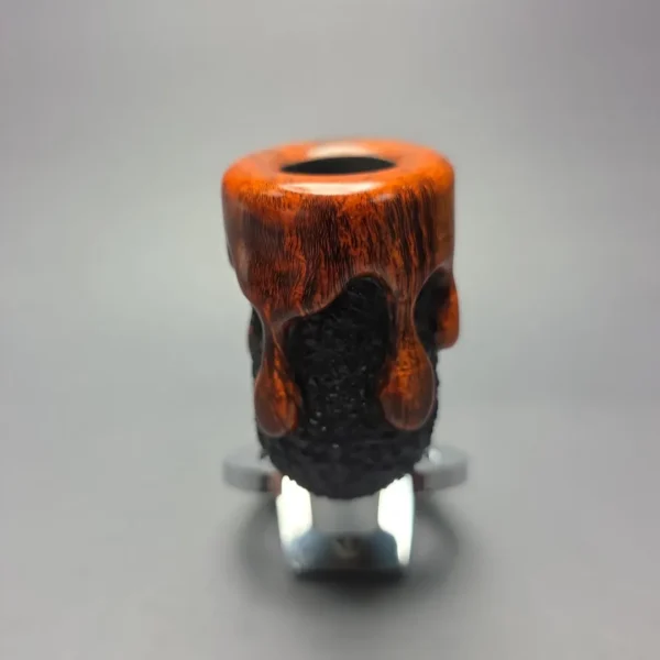 Walt Cannoy Cardinal House Munn XL Wax Drip & Pencil Shank Stack Liverpool Handmade Briar Pipe, New - Image 4