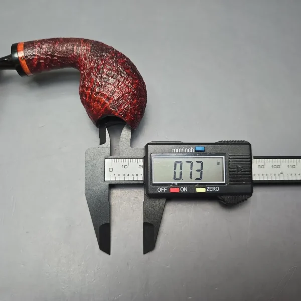 Papa Bear's Pipes by Tim Beaumont Sandblasted Reverse Calabash Egg Handmade Briar Pipe, New - Image 13