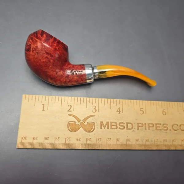 Molina Ambra 103 Smooth Rhodesian Briar Pipe, New, 9mm - Image 13