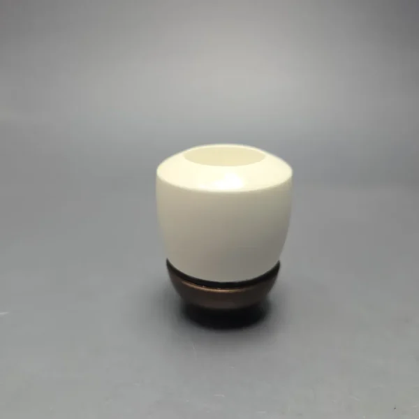Falcon Extra Curved Dental w/ MBSD Meerschaum Dublin Block Meerschaum Bowl Pipe, New - Image 3