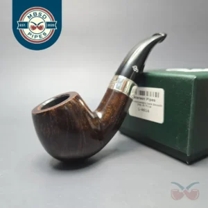 Peterson 160th Anniversary Pat. B Dark Smooth Bent Billiard Briar Pipe, New