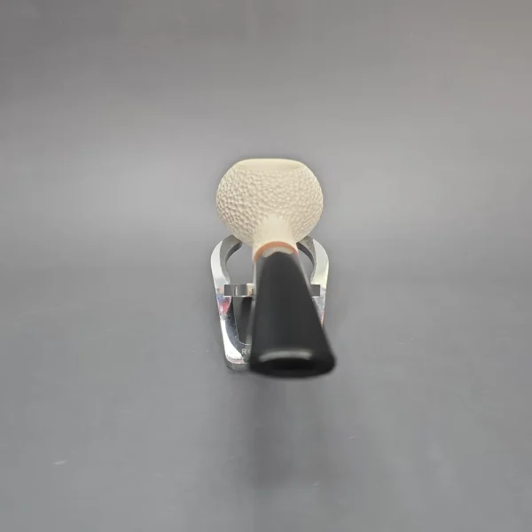 MBSD Meerschaum Deluxe Rusticated Tomato Block Meerschaum Pipe, Briar-Mortise, New - Image 6