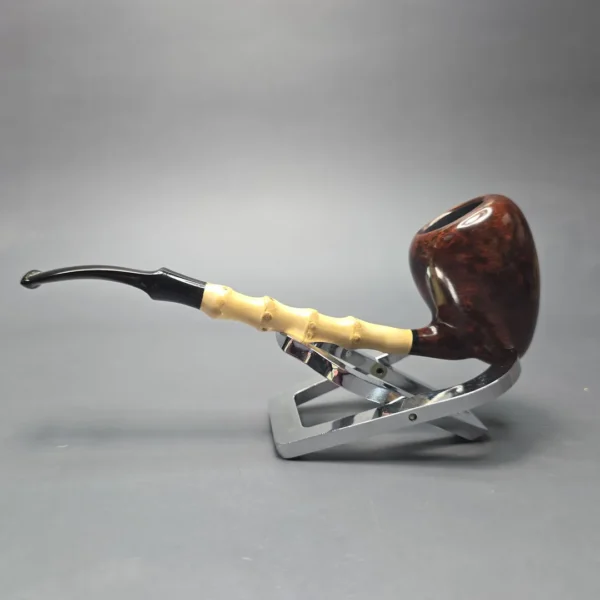 MBSD Briars Modern Masters 1 Smooth Peewit w/ Bamboo Handmade Briar Pipe, New - Image 3
