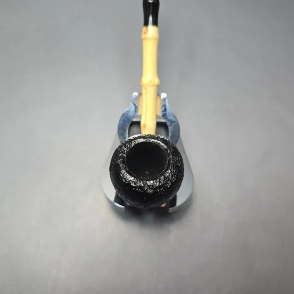 MBSD Briars Modern Masters 1 Sandblasted Peewit w/ Bamboo Handmade Briar Pipe, New - Image 5