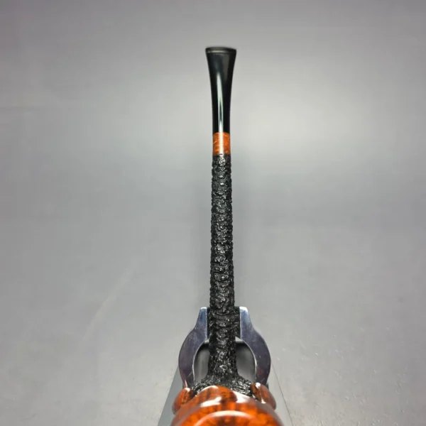 Walt Cannoy Cardinal House Munn XL Wax Drip & Pencil Shank Stack Liverpool Handmade Briar Pipe, New - Image 8