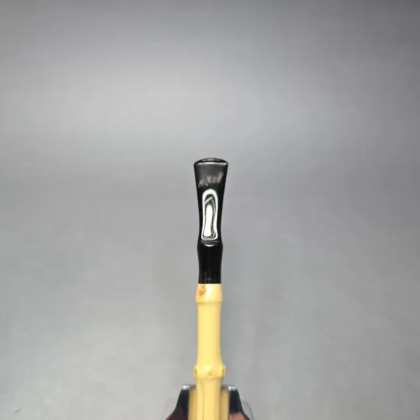MBSD Briars Modern Masters 1 Sandblasted Peewit w/ Bamboo Handmade Briar Pipe, New - Image 7