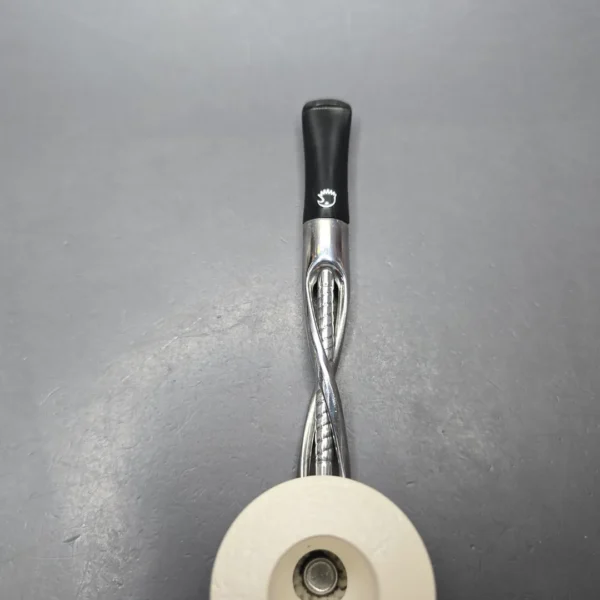 Falcon Shillelagh Chrome w/ MBSD Meerschaum Dublin Block Meerschaum Bowl Pipe, New - Image 8