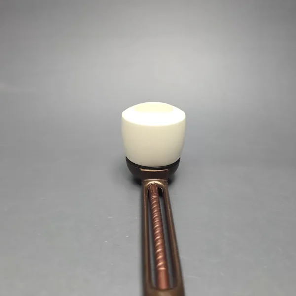 Falcon Extra Curved Dental w/ MBSD Meerschaum Dublin Block Meerschaum Bowl Pipe, New - Image 7