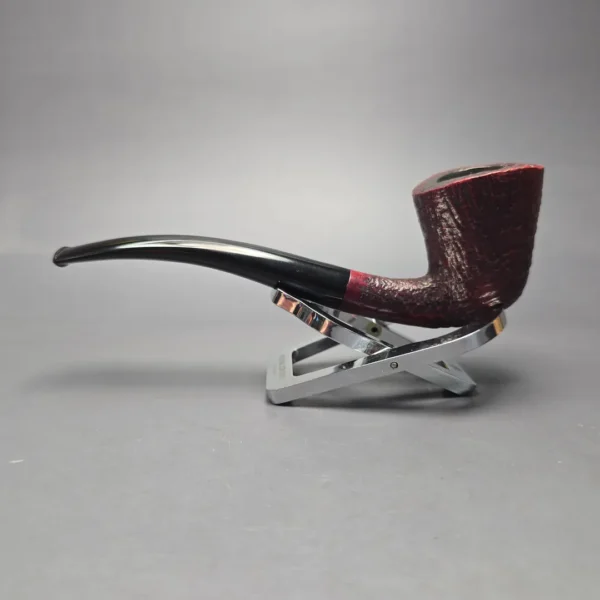 WO Larsen Straight Grain Sandblasted Dublin Estate Briar Pipe, Danish Estates - Image 4