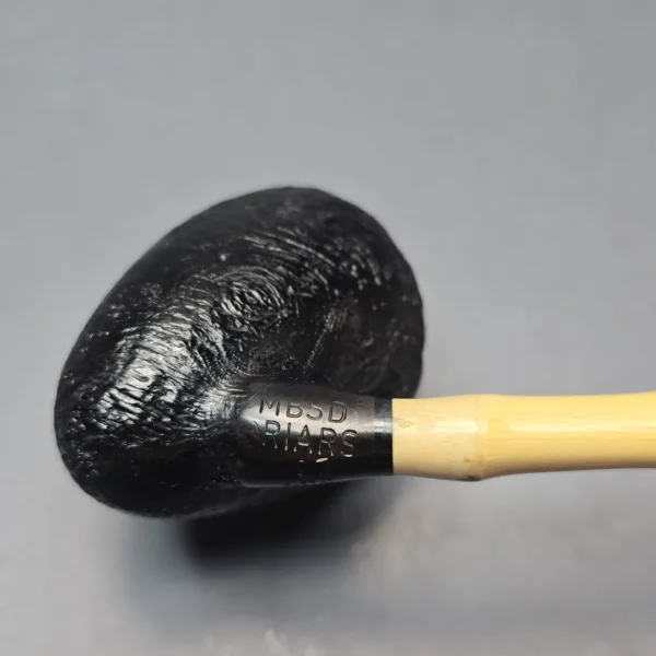 MBSD Briars Modern Masters 1 Sandblasted Peewit w/ Bamboo Handmade Briar Pipe, New - Image 10
