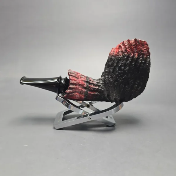 Peter Toth Rusticated and Sandblasted Freehand Handmade Briar Pipe, New - Image 4