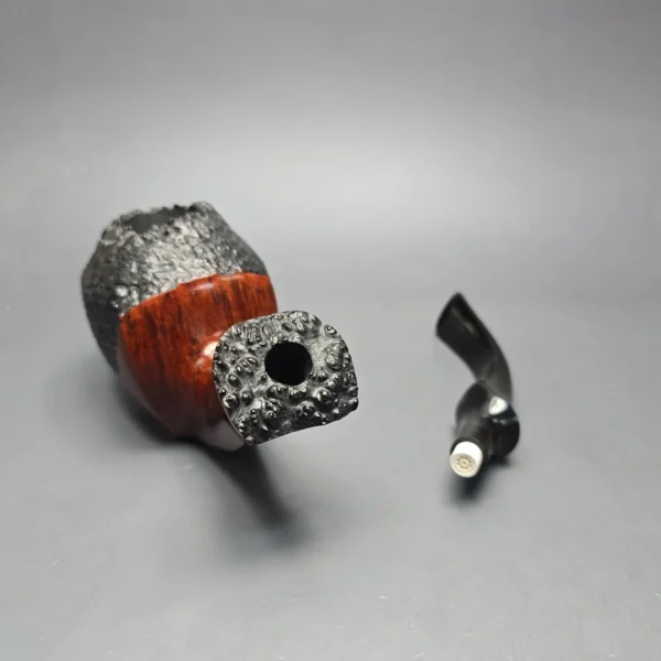 Bari Wiking Partially Sandblasted Magnum Freehand Sitter (9mm) (Unsmoked Estate) - Image 11