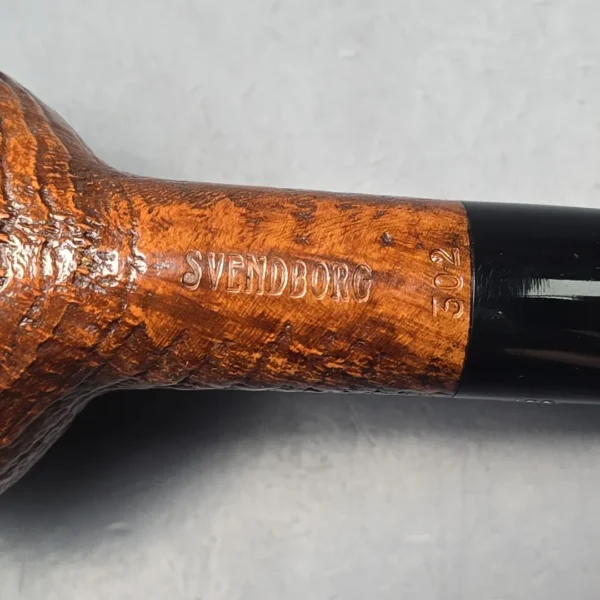 Svendborg 302 Sandblasted Apple Rhodesian Estate Briar Pipe, Danish Estates - Image 11
