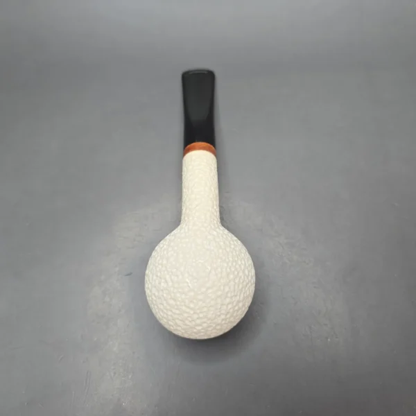 MBSD Meerschaum Deluxe Rusticated Tomato Block Meerschaum Pipe, Briar-Mortise, New - Image 11