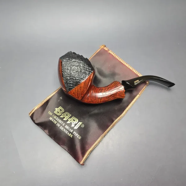 Bari Wiking Partially Sandblasted Magnum Freehand Sitter (9mm) (Unsmoked Estate) - Image 12