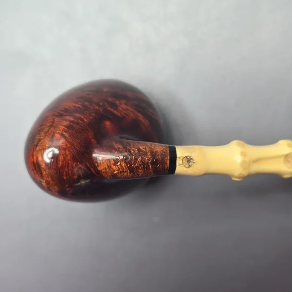 MBSD Briars Modern Masters 1 Smooth Peewit w/ Bamboo Handmade Briar Pipe, New - Image 10
