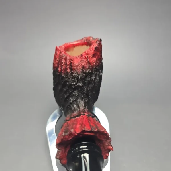 Peter Toth Rusticated and Sandblasted Freehand Handmade Briar Pipe, New - Image 6