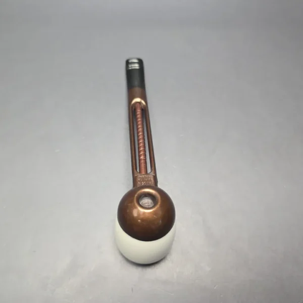 Falcon Extra Curved Dental w/ MBSD Meerschaum Dublin Block Meerschaum Bowl Pipe, New - Image 11