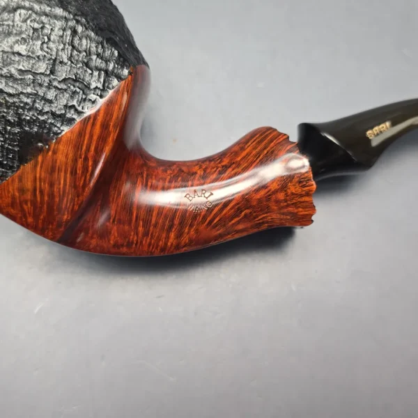 Bari Wiking Partially Sandblasted Magnum Freehand Sitter (9mm) (Unsmoked Estate) - Image 13