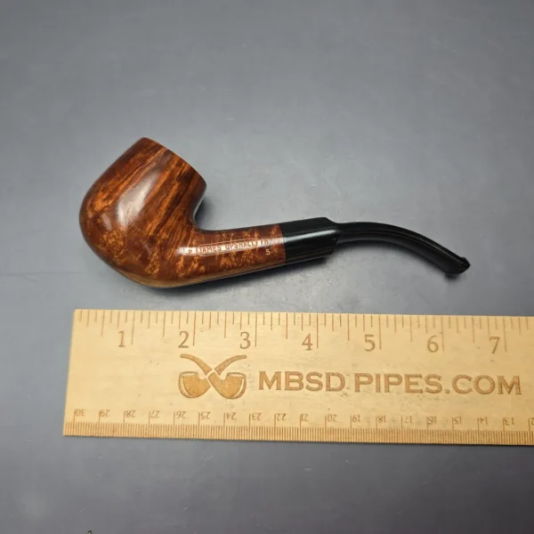 James Upshall P Grade Group 5 Smooth Bent Billiard Estate Briar Pipe, Unsmoked - Image 14