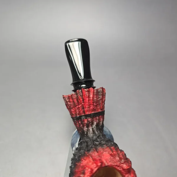 Peter Toth Rusticated and Sandblasted Freehand Handmade Briar Pipe, New - Image 8