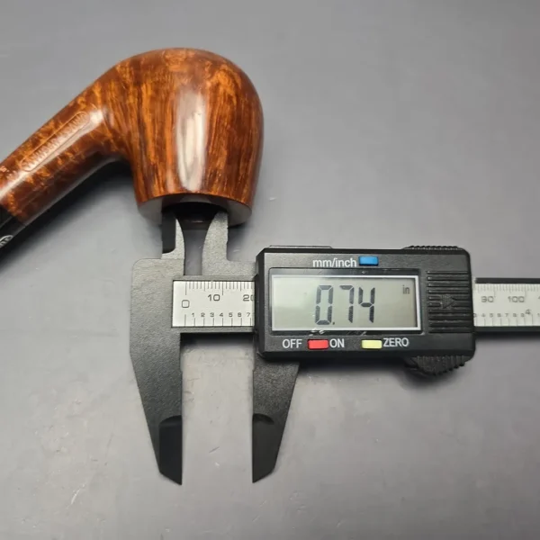 James Upshall P Grade Group 5 Smooth Bent Billiard Estate Briar Pipe, Unsmoked - Image 13