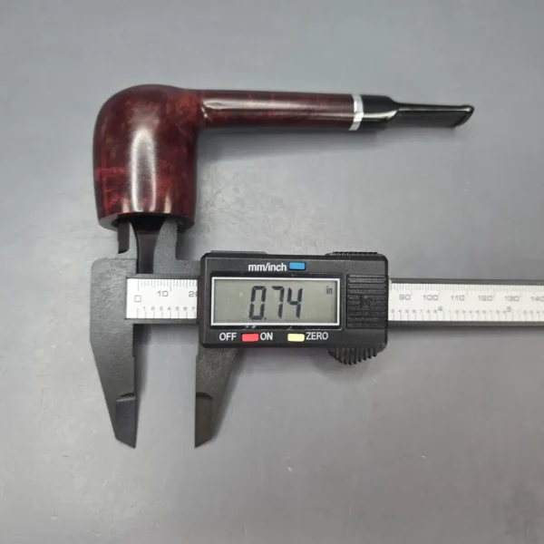 Rossi Rubino Antico 8701 Smooth Lovat w Nickel, Briar Pipe, New, 6mm - Image 14