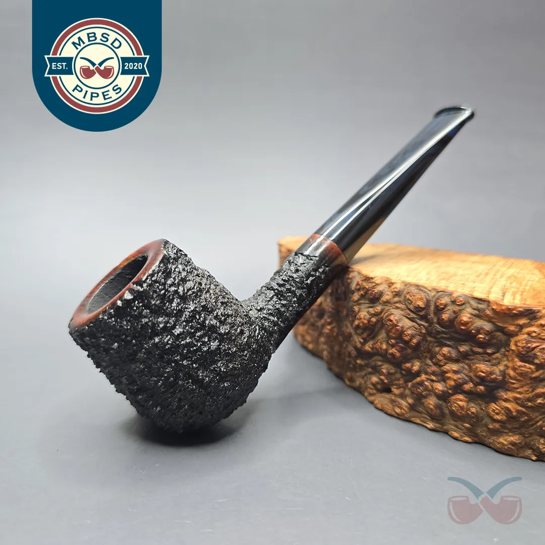 Chris Herriot Pipes Partially Rusticated Billiard (New)