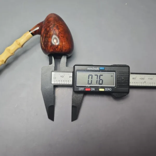 MBSD Briars Modern Masters 1 Smooth Peewit w/ Bamboo Handmade Briar Pipe, New - Image 12