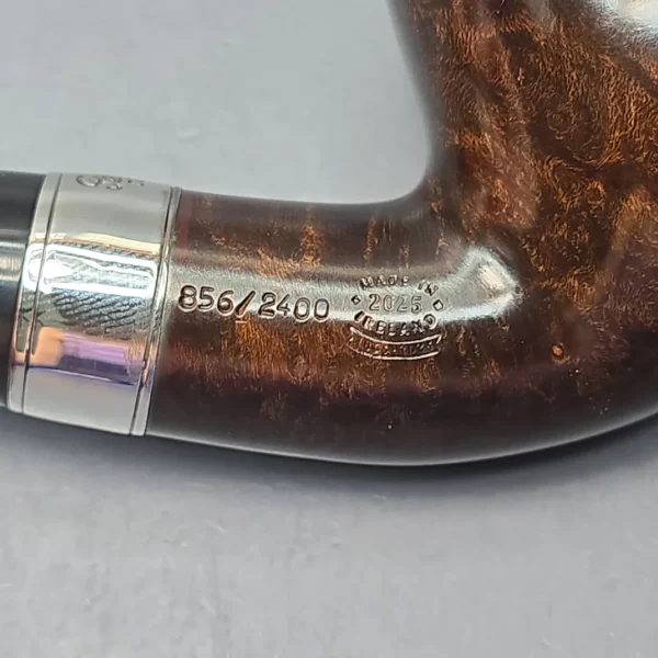 Peterson 160th Anniversary Pat. B Dark Smooth Bent Billiard Briar Pipe, New - Image 12