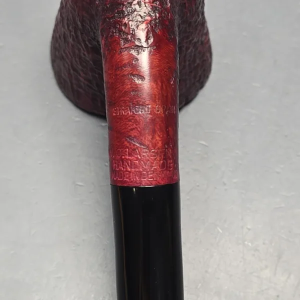 WO Larsen Straight Grain Sandblasted Dublin Estate Briar Pipe, Danish Estates - Image 11