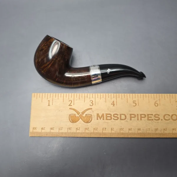 Peterson 160th Anniversary Pat. B Dark Smooth Bent Billiard Briar Pipe, New - Image 13