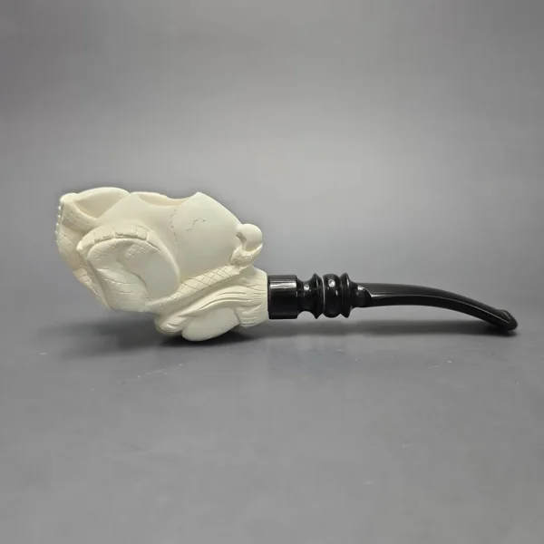 Kenan Claw and Egg Estate Block Meerschaum Pipe, Unsmoked - Image 13
