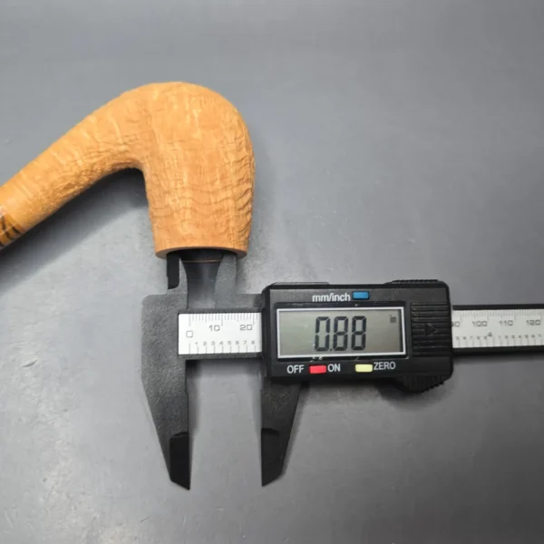 Pipe Tristan Natural Sandblasted "LC" Bent Billiard with Bocote (New) - Image 13