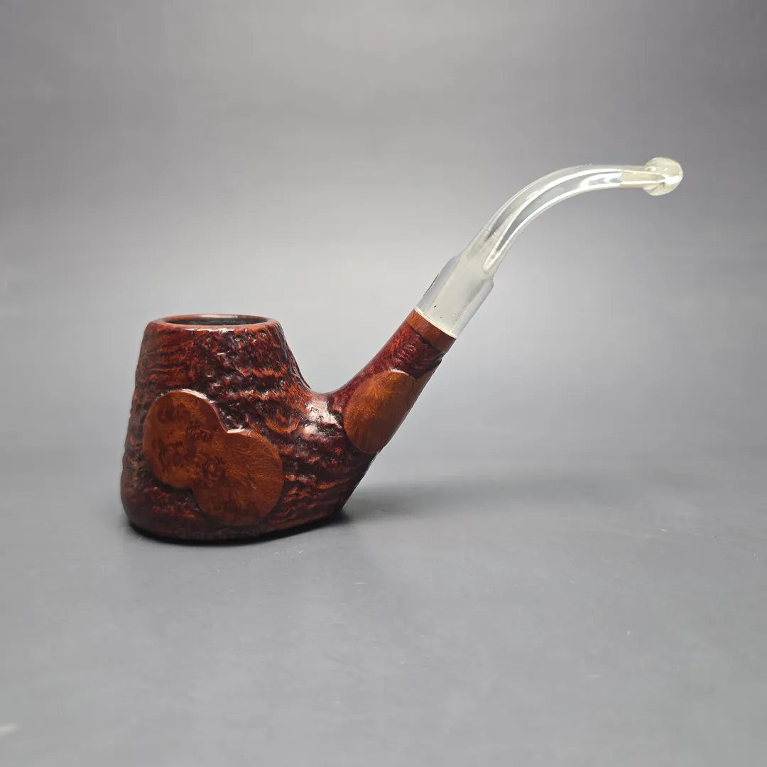 GBD Pre-1980s Tapestry Collector 9681 Partially Sandblasted Volcano w/ Perspex Estate Briar Pipe, English Estates - Image 2