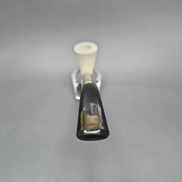 MBSD Meerschaum Deluxe Rusticated Churchwarden Dublin Block Meerschaum Pipe, Briar-Mortise, New - Image 6