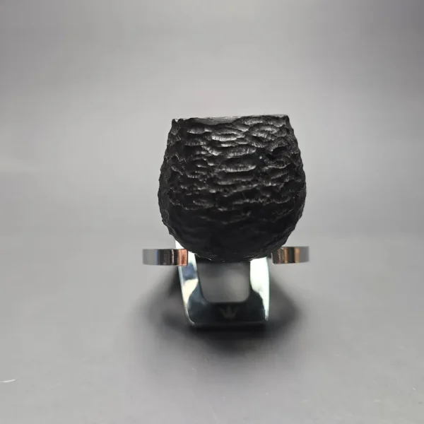 MBSD Briars by Piero Vitale Black Rusticated Author w/ Zebrawood, Briar Pipe, New - Image 3