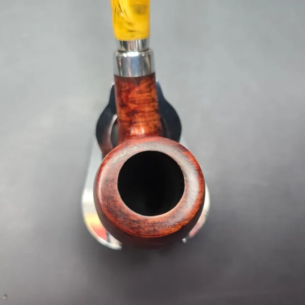 Molina Ambra 100 Smooth Bent Billiard Briar Pipe, New, 9mm - Image 6