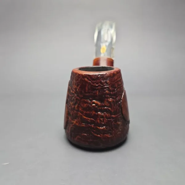 GBD Pre-1980s Tapestry Collector 9681 Partially Sandblasted Volcano w/ Perspex Estate Briar Pipe, English Estates - Image 3