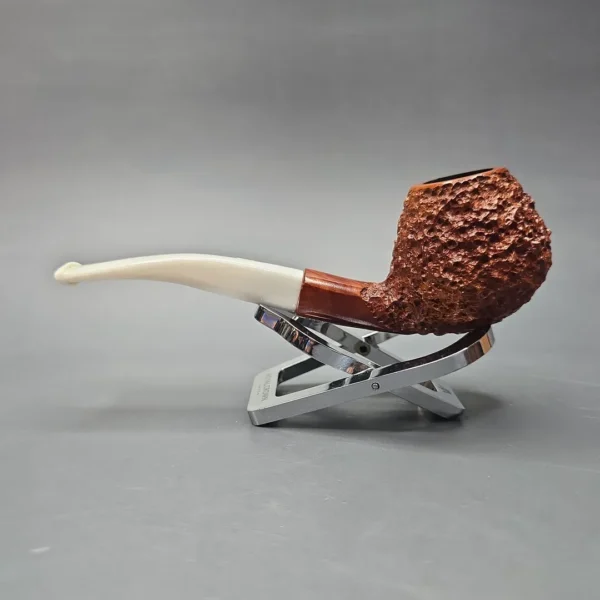 Nording 2000 Hunting Pipe "The Wild Boar" Rusticated Brandy Estate Briar Pipe, Danish Estates - Image 4