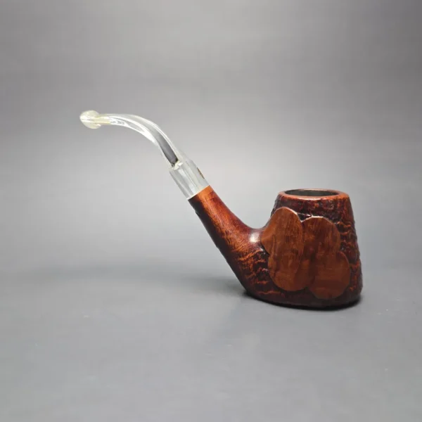 GBD Pre-1980s Tapestry Collector 9681 Partially Sandblasted Volcano w/ Perspex Estate Briar Pipe, English Estates - Image 4