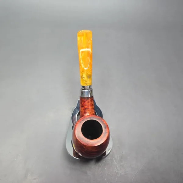 Molina Ambra 100 Smooth Bent Billiard Briar Pipe, New, 9mm - Image 8