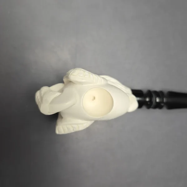 Kenan Claw and Egg Estate Block Meerschaum Pipe, Unsmoked - Image 7