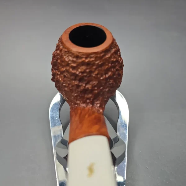 Nording 2000 Hunting Pipe "The Wild Boar" Rusticated Brandy Estate Briar Pipe, Danish Estates - Image 6