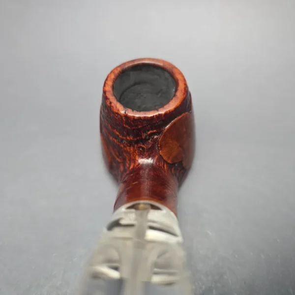 GBD Pre-1980s Tapestry Collector 9681 Partially Sandblasted Volcano w/ Perspex Estate Briar Pipe, English Estates - Image 6