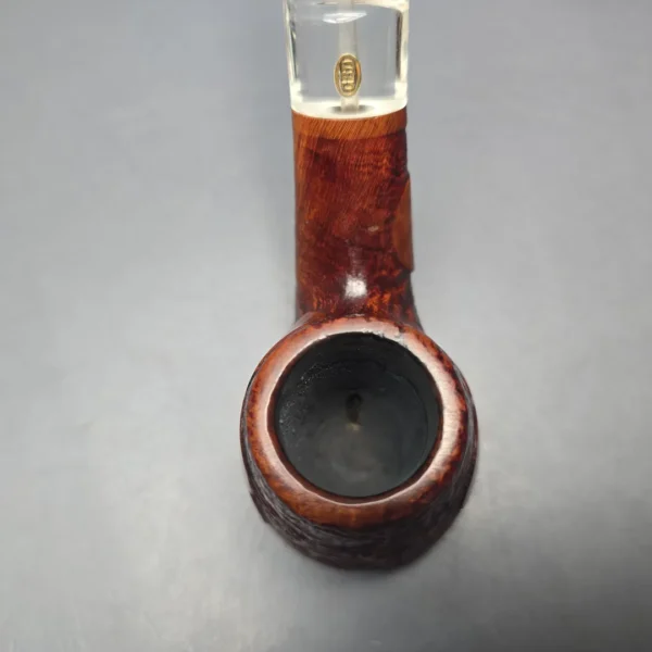 GBD Pre-1980s Tapestry Collector 9681 Partially Sandblasted Volcano w/ Perspex Estate Briar Pipe, English Estates - Image 7