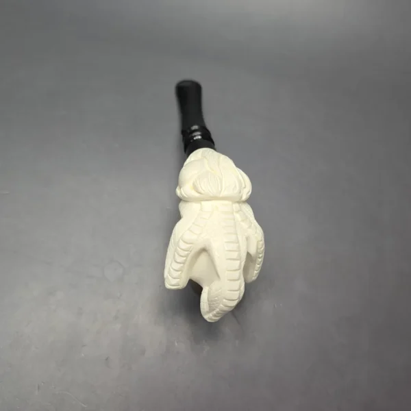 Kenan Claw and Egg Estate Block Meerschaum Pipe, Unsmoked - Image 6