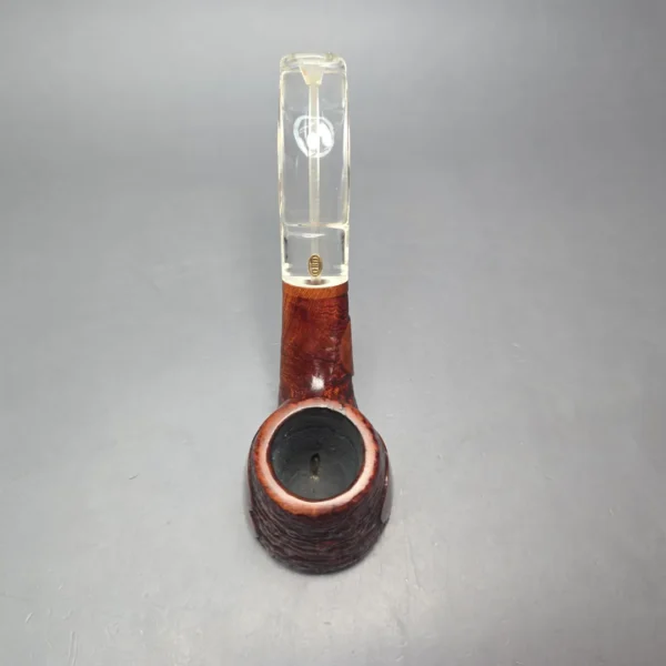 GBD Pre-1980s Tapestry Collector 9681 Partially Sandblasted Volcano w/ Perspex Estate Briar Pipe, English Estates - Image 9