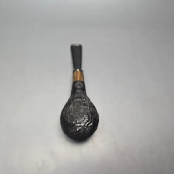MBSD Briars by Piero Vitale Black Rusticated Author w/ Zebrawood, Briar Pipe, New - Image 10