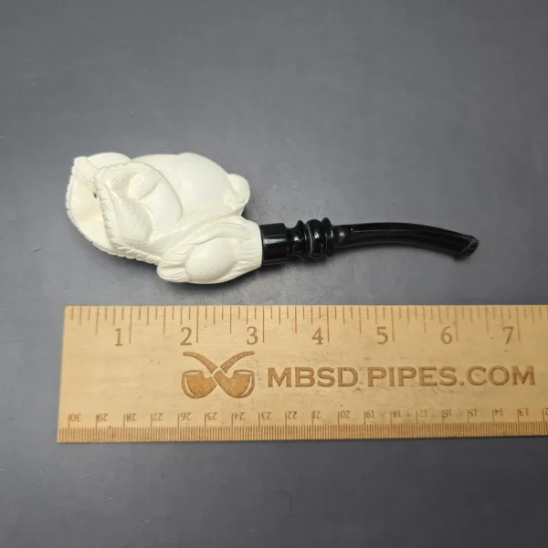 Kenan Claw and Egg Estate Block Meerschaum Pipe, Unsmoked - Image 4
